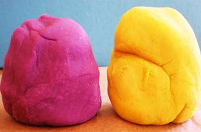 Homemade play dough by One Golden Apple