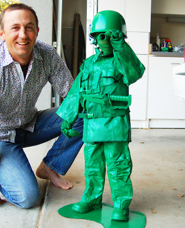 DIY toy soldier Halloween costume for kids by Wild Ink Press