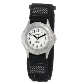 Timex Kids’ T79051 My First Outdoor Black Fast Wrap Velcro Strap Watch 