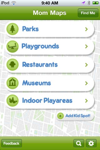 Mom Maps iPhone app Mom Maps iPhone app