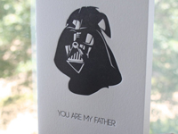 Star Wars Father's Day card from Method Letterpress on Etsy Star Wars Father's Day card from Method Letterpress on Etsy