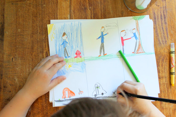 Homemade comic strip pages by Dandee