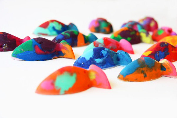 Homemade repurposed crayons by Make It and Love It