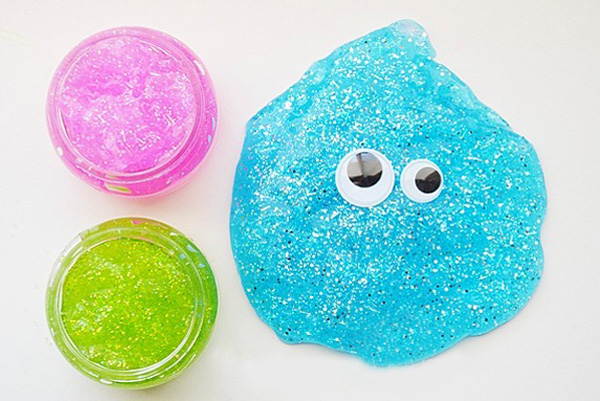 Homemade glitter slime by The 36th Avenue
