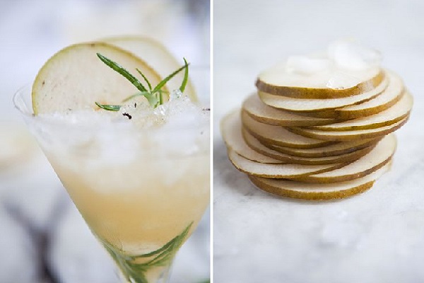 Rosemary Pear Cocktail