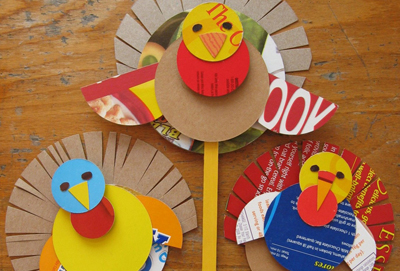 Thanksgiving cereal box turkeys by Plum Pudding