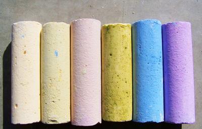 Christmas homemade chalk by Mad Maggie Designs
