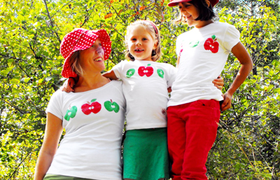 Christmas printed tees by Twig and Toadstool