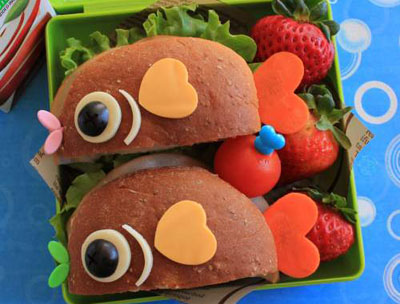Fish bento box lunch by Hawaii's Bento Box Cookbook