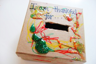 Thanksgiving thankful box by No Time for Flashcards