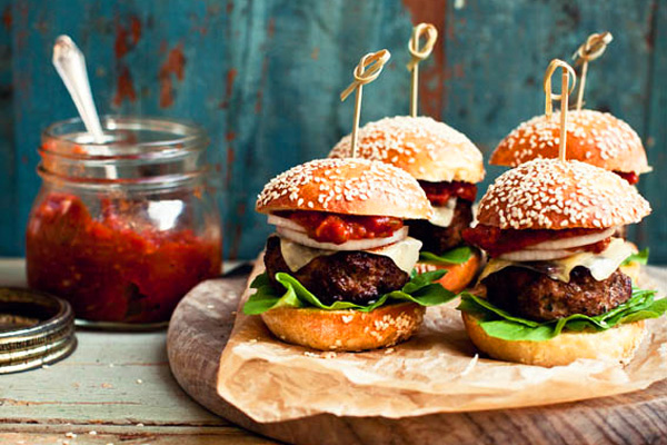 Beef and Pork sliders by What Katie Ate
