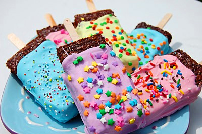 Birthday popsicle brownies by Crazy Domestic