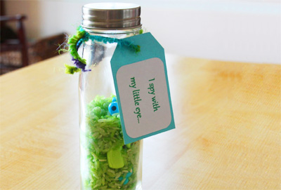 Homemade I Spy bottles by Counting Coconuts
