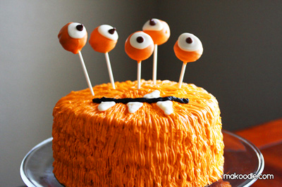Monster birthday cake by Makoodle