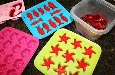 Homemade gummy candy by Pink and Green Mama