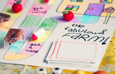 Homemade board game by One Crafty Mumma