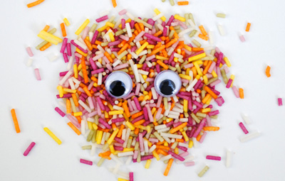"Eye-bombing" craft for kids by Mini-eco