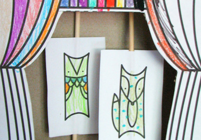Homemade puppet theater for kids by BKids Crafts