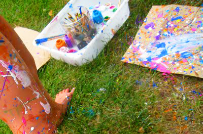 Jackson Pollock Art for kids by Good + Happy Day
