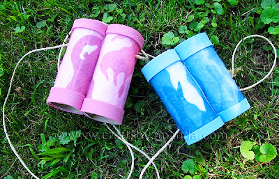 Earth Day binoculars by Crafts by Amanda