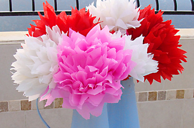DIY Tissue Paper Flowers by Creative Jewish Mom