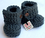 Baby bootie boots by Etsy's Handmade Baby Love