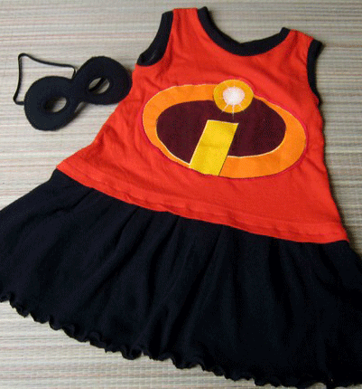 Incredibles costume, NueToMe's Etsy store