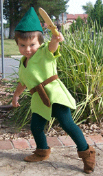 Peter Pan costume, Petiteleon's Etsy store