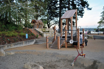 The newly remodeled Seward Park Playground
