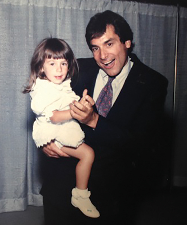 Ari Sulkin with her father Bobby Sulkin