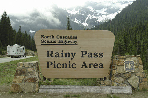 Rainy Pass picnic area. Photo credit: 