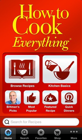How to Cook Everything iPhone app