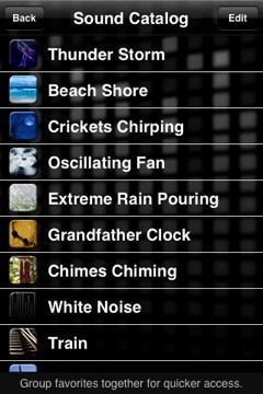White Noise Lite iPhone app