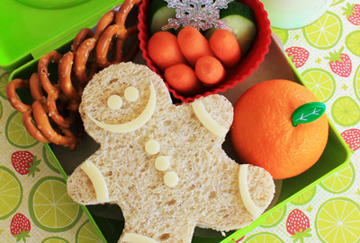 Christmas gingerbread sandwich by Hawaii's Bento Box Cookbook