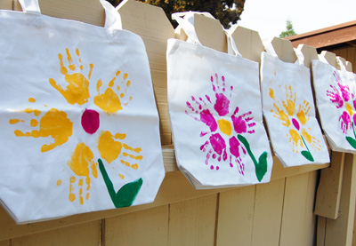 Homemade tote bags by Paint Cut Paste