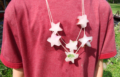 4th of July star ice necklaces by Maya * Made