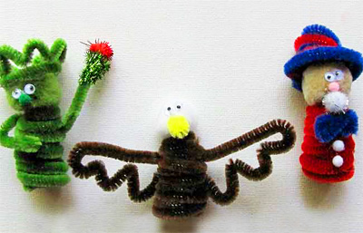4th of July finger puppets by Craft Jr.