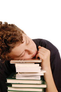 Sleepy teen