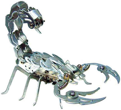 Samurai Scorpion Aluminum Skulpture Kit