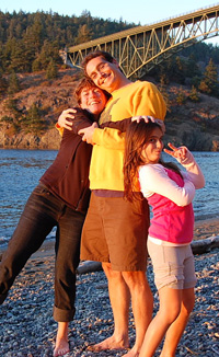 Camper Cain & the crew at Deception Pass