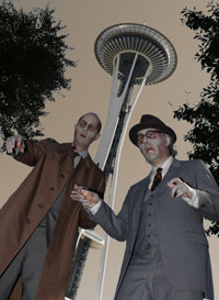 Zombies at the Space Needle!