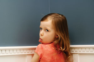 Time-out in the corner