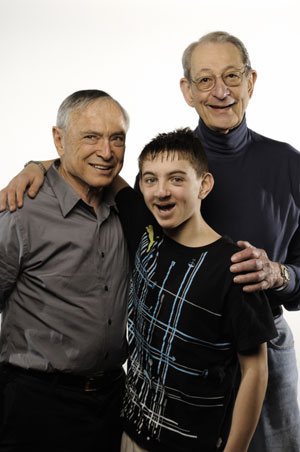 Dr. Abraham Bergman, his son and Dr. Stanley Stamm