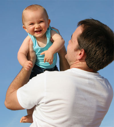 Dad and babe