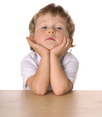 Bored child