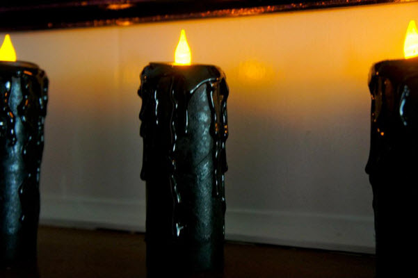 Halloween Decor and Crafts for Kids Black Candles