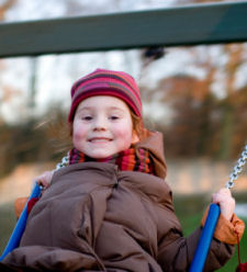 Girl on Swing