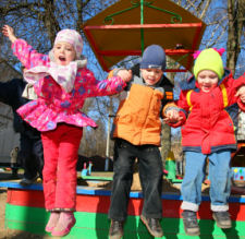 Girls Jumping