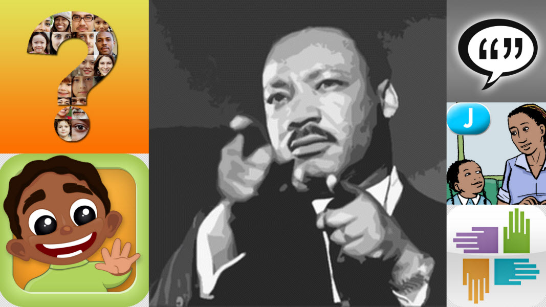 collage of MLK Jr Day apps