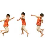 Jumping boy